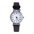 Miniatyrbillede 1 af 8: Elegant Lille Simpel Mode Kvinder Ur Retro Læder Mini Armbåndsur (Sort)