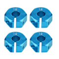 Miniatyrbilde 2 av 8: 12mm Universal Hjulheks Navadapter for HSP Sakura 1/10 Scale RC Bil (7mm, Blå)