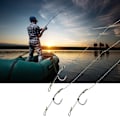 Miniatyrbilde 6 av 8: 2 stk Fiskeutstyr Håndlaget Fiske Line Krokgruppe Koblet Profesjonelt Tilbehør (#4)