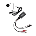 Pikkukuva 2 / 8: Auton Bluetooth AUX langaton adapteri 2 RCA -äänitulolla handsfree-mikrofonilla Kenwoodille
