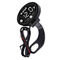 Miniatyrbillede 7 af 8: Motorcykel LED Voltmeter Digital 9‑24V Smart Vandtæt ABS-batterimonitor med høj præcision for sikker kørsel