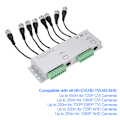 Miniatyrbilde 8 av 8: 8CH HD BNC Hann til UTP Kabel Transceiver Adapter CCTV Passiv Video Balun for Kamerasystem