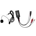 Pikkukuva 4 / 8: Auton Bluetooth AUX langaton adapteri 2 RCA -äänitulolla handsfree-mikrofonilla Kenwoodille