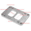Miniatyrbillede 8 af 8: Rustfrit stål turbo manifold flange adapter T6 til T4 delt udstødning 8 huller