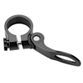 Miniatyrbillede 6 af 8: Vejscykel Mountain Terrain Cykel Aluminium Legering Sadelpind Sadelpind Klemme Hurtigudløsning Sort