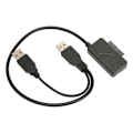 Miniatyrbillede 5 af 8: USB2.0 Optisk Drev Kabel Ekstern USB til SATA 6 og 7 Strømforsyning Bærbar Plug and Play 480Mbps Drev Adapter