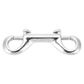 Miniatyrbilde 1 av 8: Sølv Holdbar Rustfritt Stål Dobbel Endet Klipskrok Bolt Snap Dykking Spenne (65mm)