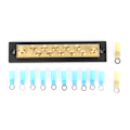 Miniatyrbillede 1 af 8: Integreret samleskinne Board Dual Rad 10 Position M6 Terminal Stud 150A DC 48V til Lastbil Bil Yacht Båd