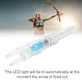 Miniatyrbillede 6 af 8: 6,2 mm Letvægts Arrow LED Lyste Nock med Automatisk Knock Bueskydning Pile Tilbehør Blå