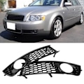 Miniatyrbilde 6 av 8: 2 stk Bil Front Bumper Tåkelysgrill Nedre Side Tåkelysgrill for Audi A4 B6 2002-2005