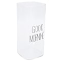 Miniatyrbillede 3 af 8: Innovativ Transparent Glas Kaffeekop Te Drikkeglas 400ml - Sort Etiket
