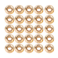 Miniatyrbilde 2 av 8: 25 stk Fluestrikking Tungsten Legering Perler Runde Nymfehode Ball Fiskeutstyr Gull (2,4 mm)