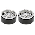 Miniatyrbilde 2 av 8: 2 stk RC Aluminiumslegering Beadlock Hjulfelg Nav for SCX10 / TRX4 / TRX6 1/10 RC Bil Oppgraderingsdeler Sølv Svart