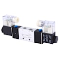 Miniatyrbild 2 av 8: 4V220-08 1/4\" Inlopp/Utlopp 1/8\" Avgas Pneumatisk Solenoidluftventil 2 Positioner 5 Vägar (AC220V)
