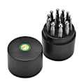 Miniatyrbillede 2 af 8: 17 stk. Dapping Punches Smykker Guldsmedsfremstilling Doming Tool Dapping Block Punch