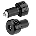 Miniatyrbilde 2 av 8: Et par 22 mm Universal Motorsykkelgrep Styreender Vekt Balanseplugg Svart