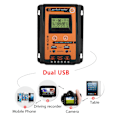 Miniatyrbillede 8 af 8: 12V/24V 30A PWM MPPT Solcelleanlæg Laderegulering Solpanel Batteri Regulator Dobbelt USB LCD Display