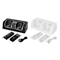 Miniatyrbillede 2 af 8: Opladerdock Kompatibel med Fjernbetjening Opladningsstation med LED-indikator Dobbelt Genopladelige Batterier