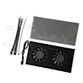 Miniatyrbild 8 av 8: GPU Bakplåtskylare Aluminiumlegering Snabb Kylfläns 4 Pin Bakplans Minneskylare för RTX3090 3080 3070