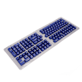 Miniatyrbillede 4 af 8: 132 Taster PBT Tastatur Keycaps OEM Højde Sekundær Injektionsstøbt DIY Kombination Mat Keycaps til Mekanisk Tastatur Blå Gul Bogstaver