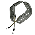 Miniatyrbilde 6 av 8: Tactic Militær Kamp Hjelm Side Skinner med Lanyard Monterings Skruer Tilbehør (Grønn)