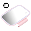 Miniatyrbild 7 av 8: Bilsolskyddsspegel med LED-belysning, pekskärm, plug and play, med infällbart bakre klämma, rosa