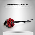 Miniatyrbillede 7 af 8: RS2205 2300KV Børsteløs Motor CW med Sølvmøtrik KSX3566 til FPV Racing Firehjulstræk FPV Multicopter (Rød)