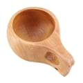 Miniatyrbillede 6 af 8: Bærbar Træ Te- og Kaffe Kop med Håndtag - Naturtræ Drikkekop (#2)