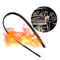 Miniatyrbillede 4 af 8: 1 m sort varmebeskyttelseshylster Fire Braid Flame Heat Shield 16 mm ID 1,5 cm Passer til AN10 brændstofslange