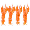 Miniatyrbilde 3 av 5: 4 stk. Orange Kunstig Fiske Kreps Silikon Myke Lokker Agnet (2#)