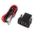 Miniatyrbillede 1 af 8: 4,2A Biloplader Effektiv opladning Adapter med dobbelte USB-porte med 0,6 m linjeskift til Toyota-modeller Grøn