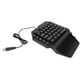 Miniatyrbillede 2 af 8: Enhånds Gaming Tastatur USB Ergonomisk Design RGB Baggrundsbelyst Plug and Play Halvt Tastatur til Computerspil