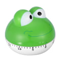Miniatyrbild 6 av 8: Grön Groda Kökstimer - Söt Manuell Djurformad Kocktimer för Precis Timing
