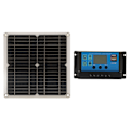 Miniatyrbilde 2 av 8: RV Solcellepanel 12W Mono Solcelle Batterilader Panel Adaptiv Integrert Spenningsreguleringsmodul Intelligent Kontroll med Laderegulering 30A
