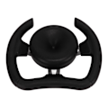 Miniatyrbillede 4 af 8: 277mm Racer-Rattet med 135mm Adapter Sort PU Universal Udskiftningsdel til Sport Kart Go Karts