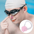 Miniatyrbillede 3 af 8: Vandafvisende Svømning Silikon Træning Sport Beskyttelse Næseklemme (Pink)