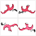 Miniatyrbillede 4 af 8: Bueskydningsudløsningshjælpemidler 3-fingers greb Tommel Caliper Trigger til Compound Bow Tilbehør (Rød)