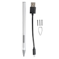 Miniatyrbillede 1 af 8: Tablet Stylus Pen til Microsoft Pro7 6 5 4 3 X til Laptop til Book til Studio til 3 Go med 3 Udskiftelige Nib Stylus Pen Sølv