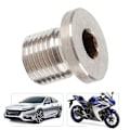 Miniatyrbillede 5 af 8: M12 1,25 mm Oxygen O2 Lambda Sensor Blindprop Cap Bang Motorcykler Biler Tilbehør