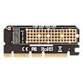 Miniatyrbillede 2 af 8: M.2 NVME SSD til PCIE3.0X16 Adapterkort med Køleplade til PM961 960EVO SM961 SM951 PM951 Support PCIE X4 X8 X16 NVME Adapter