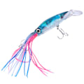 Miniatyrbillede 2 af 8: 13,5 cm Kunstig Blæksprutte Agnsfisk Hård Lokke Minnow Wobblers Fiskeri Tilbehør (Blå)