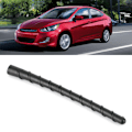 Miniatyrbillede 5 af 8: Universal 18cm / 7.1in Sort Bil FM Radio AM Spiralantenne Antennestang Passer til KIA Rio 2