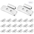 Miniatyrbilde 2 av 8: 50 stk 20g/0.71oz P Style dekk Hjulbalanseringsvekter Clip On Balansering for stålhjul