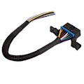 Miniatyrbild 7 av 8: OBD2 hona till öppningskabel 16PIN Slitstark Robust slitstark Dash Port Pigtail fast kabelnät för bil