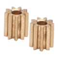 Miniatyrbillede 6 af 8: 2 stk. Motor Pinion Gear Messing Udskiftning til Duplo Intelli Lok Modul 0,5 9 Tænder