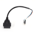 Pikkukuva 7 / 8: 16PIN kaapelitestisovitinliitin automoottoripyörälle Universal OBD ODB2 -johdot