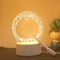 Muistilehtiö luova LED-yövalo USB-ilmoitustaulu Shape 3
