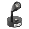 Miniatyrbillede 6 af 8: Læselampe til autocamper LED indendørs sengelampe Båd Yacht 3 Justerbar lysfarve Touch Lampe DC10 til 30V Sort