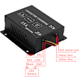 Miniatyrbillede 4 af 8: Billastbil 15A 180W DC 24V til 12V Strømomformer Elektrisk spændingsreducer Step down Transformator