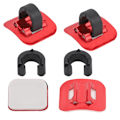 Miniatyrbillede 4 af 8: CANSUCC 4 stk. Cykelbremsekabelrørguide Skifteradapter Cykelramme C-spænde (rød)